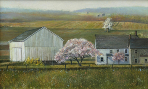 Painting-Landscape-Bucks County spring