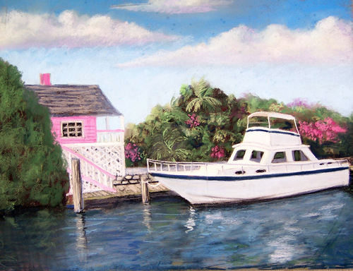 Painting-Seascape-Bahamas Yatch