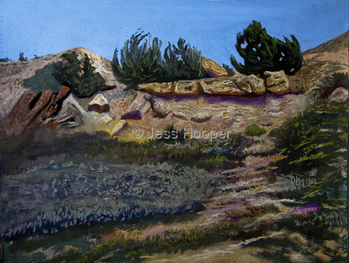 Painting-Landscape-Medora Rocks