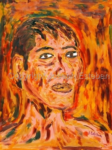 Painting-Oil-Self Portrait <br> 2009