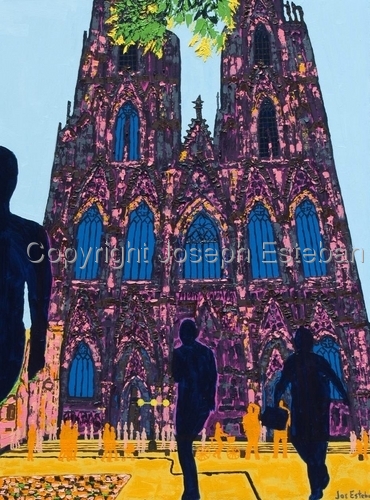 Painting-Cologne Cathedral, 2008 <br>Cologne, Germany