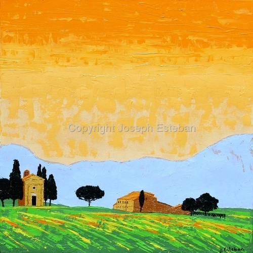 Painting-Tuscan Sunrise <br> 2007