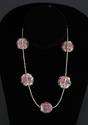 Anne Kirkwood Jewelry - Single strand pink venetian glass