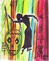 Painting--Pastels-AbstractARICAN DANCER