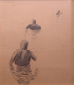 Painting--Acrylic-SeascapeThree surfers 