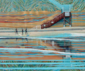Painting--Acrylic-LandscapeStone Steps Winter<br><font size=-2>2006</font>