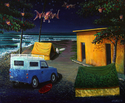 Painting--Acrylic-AllegoricalLa Noche de los Cochinos Voladores