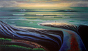 Painting--Acrylic-SeascapeLate afternoon Cardiff