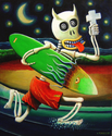 Painting--Acrylic-AllegoricalDay of the dead: Nostalgia