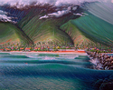 Los Cocos, litoral, venezuela,Johnny, Flores,surfistas,venezolanos,melia,surf,gonzalo,arriaga,surf - Landscape Painting