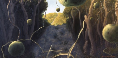 Painting-Oil-Dusk Path