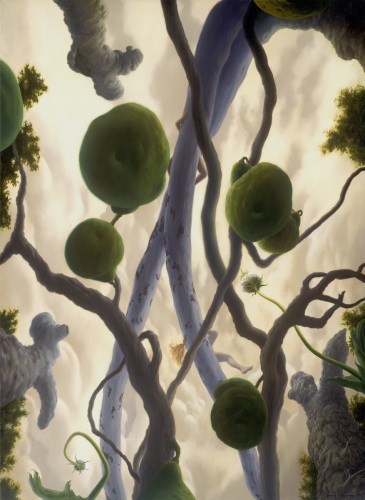 Painting-Oil-From the Gourd Trellis