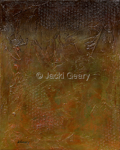 Mixed Media-Non-representational-Faithful