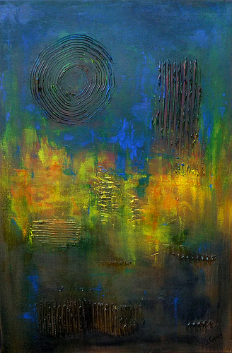 Mixed Media-Non-representational-Rebirth