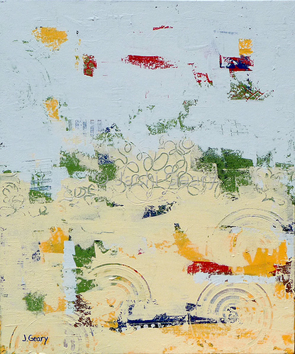 Painting-Abstract-Hidden On A City Wall