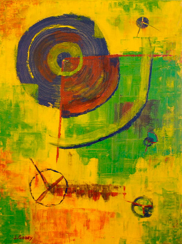 Painting-Abstract-Blue Propellers