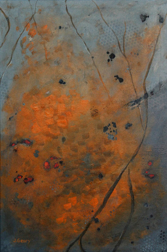Painting-Abstract-Rock Like Fall