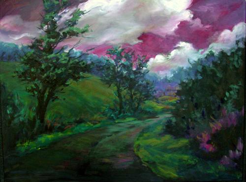 Mixed Media-Wild Sky