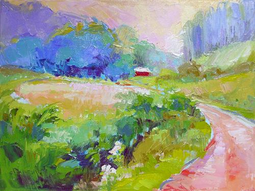 Painting-Along the Road