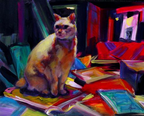 Painting-Artist's Cat