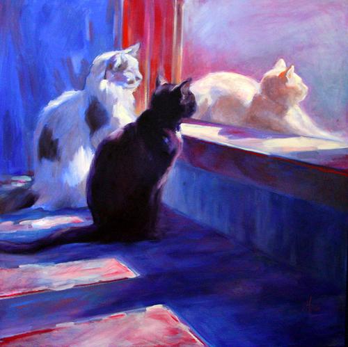 Painting-Three Cats