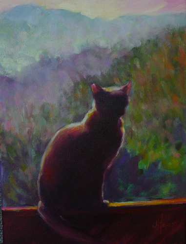 Painting-Morning Cat