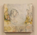 Julie Hawk - Non-representational Mixed Media Creams, Growth, Time, Landscape, Dreams, Circles, Moons, Collage, Square - Non-representational Mixed Media