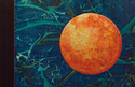 Jon Henry Thompson, USA, Springfield, MO, painter, abstract, blue, framed   - Abstract Painting
