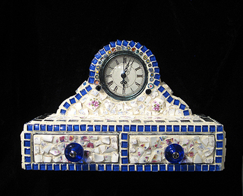 Mosaic-Anniversary Mantel Clock