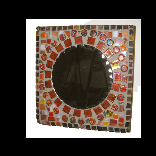 Mosaic-Amber Mirror