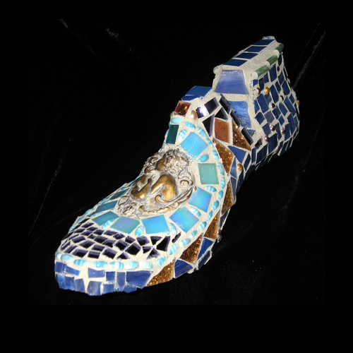 Mosaic-Turquoise Blue Mosaic Shoe