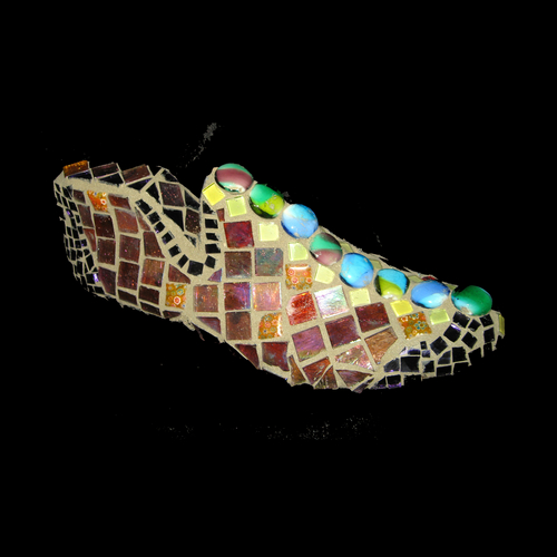 Mosaic-One, Two Button My Shoe - Mosaic Shoe