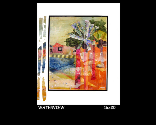 Mixed Media-WATER VIEW