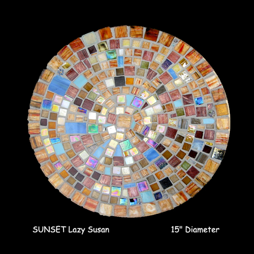 Mosaic-SUNSET Lazy Susan