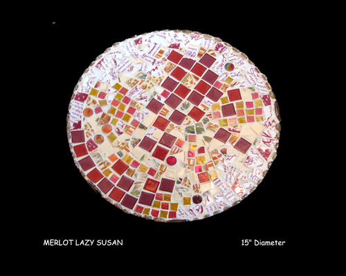Mosaic-MERLOT Lazy Susan