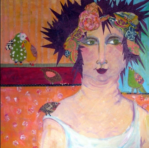 Painting-Figurative-RUFFLE MY FEATHERS