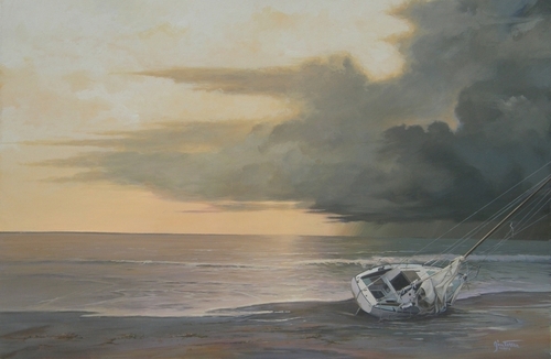 Painting-Acrylic-On The Beach