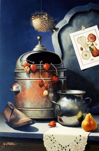 Painting-Acrylic-Fish and Pear