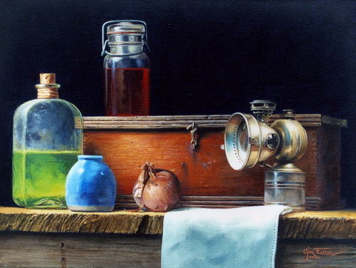Painting-Acrylic-Carbide Lamp