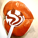 Burnt Orange Lips and Lollipop