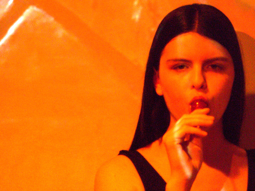Mary Burnt Orange Fending Off Crimson