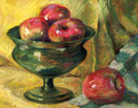 Green Bowl with Apples