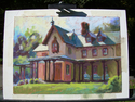 Painting on location at the Grange estate in Havertown, PA, for Tyme Gallery's Plein Air Festival, October, 2010.