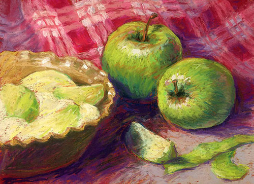 Painting-Pastels-Granny Smith