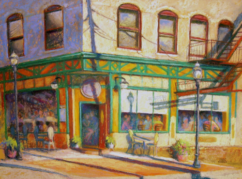 Painting-Pastels-Happy Hour at Belle Epoch, Media, PA
