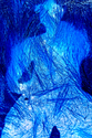 Photography-Burning Blue Shadow at Midnight