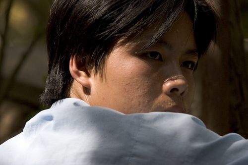 Photography-boy on Mekong