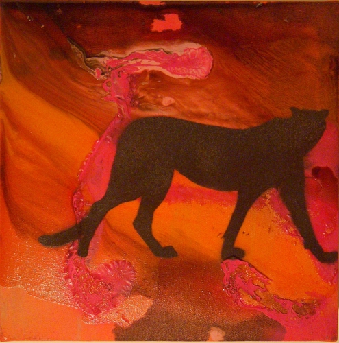 Painting-Brown Cheetah