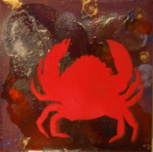 Painting-Oil-Red Crab