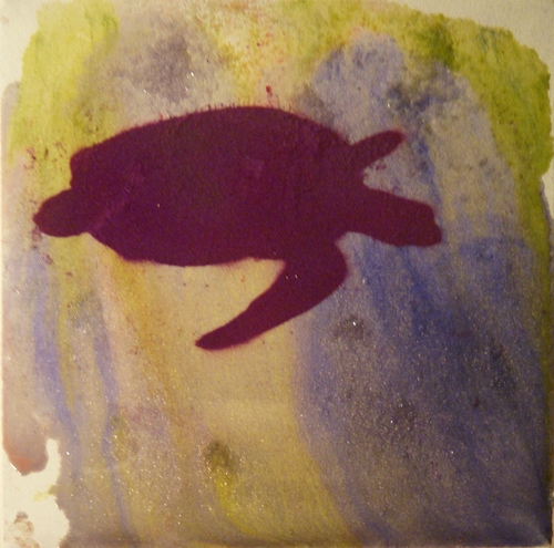 Painting-Purple Turtle